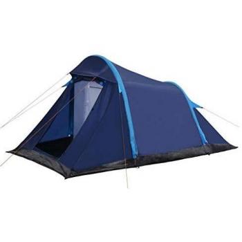 vidaXL Tienda de Campaña Artículos y Complementos Exterior Jardín Aire Libre Acampada Senderismo Camping con Vigas Hinchables 320x170x150/110 cm Azul