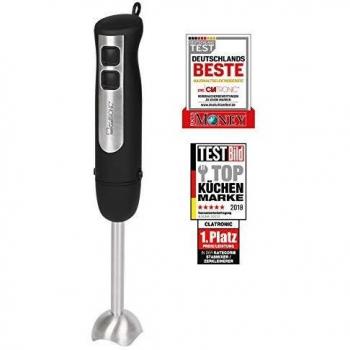 Batidora de mano Clatronic SM 3739 - 800 W, mango ergonómico, acero inoxidable