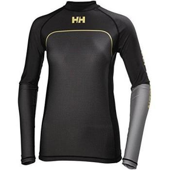 Helly Hansen W Rider Rashguard, Camiseta de Manga Larga para Mujer, Negro, Large