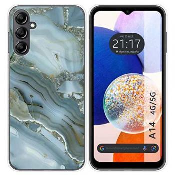 Funda de Silicona Gel TPU para Samsung Galaxy A14 4G/5G Diseño Mármol 09 Personalizada