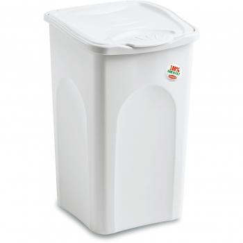 Cesto Portabiancheria Cerrado Primavera 50L Blanco 37x37xH56 cm Stefanplast