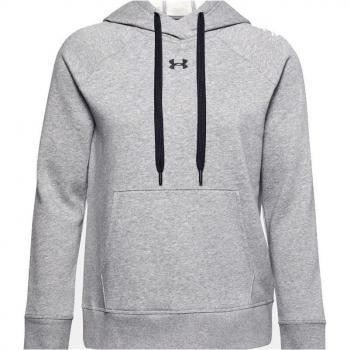 Under Armour Women's Rival Fleece HB Hoodie, Size: Medium, Colour: Grey (Steel Medium Heather)