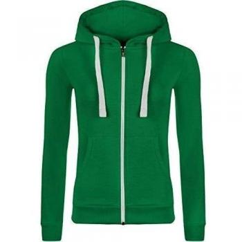 WearAll - Mujeres Manga Sudadera Cordones anchos - Jade - 38