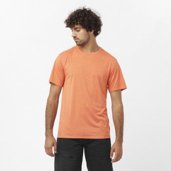Camiseta de hombre Salomon Outline manga corta naranja rosáceo - XL