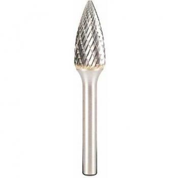 Fresas de Metal Duro Klingspor 296086 HF 100 G, Dentado 6, Diámetro del Vástago 6 mm, Dimensiones 12.7 x 25 x 70 mm