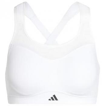 Sujetador deportivo de fitness adidas TLRD Impact Training High-Support para mujer, color blanco, talla XL A-B