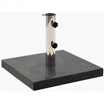 vidaXL Parasol Base Granite 28.5 kg Square Black
