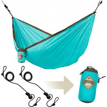 LA SIESTA Colibri Turquoise - Hamaca de viaje individual con sujeción
