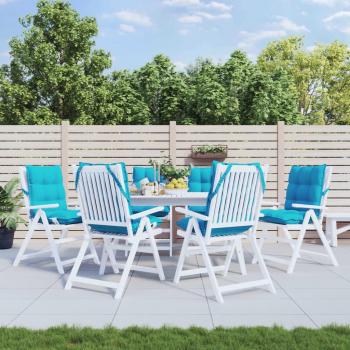 Cojines de silla respaldo bajo 6 uds tela Oxford turquesa Color Antracita, Crema, Azul claro y más Cojín Decorativo de Asiento Cojines de muebles de salón