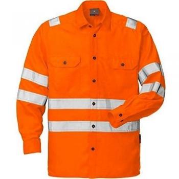 Fristad Kansas - Shirt L/sleeve CL 3 7409 SPC Large Hi-Vis Orange 101008-230 L