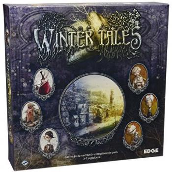 Juego de mesa Winter Tales - Edge Entertainment - Edición Asmodee, incluye mecánicas de narración, partidas de 2 a 5 jugadores, duración aproximada de 60-120 minutos, recomendado para mayores de 14 años,