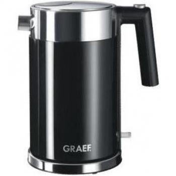 Hervidor de Agua Graef WK 62 - 1,5 L, 2150 W, Inox/Negro