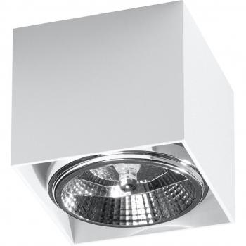 Aplique de techo Blake, color blanco, casquillo GU10, fabricado en aluminio, para una bombilla, diámetro aproximado 11 cm