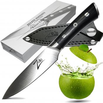 Cuchillo para pelar de 4 Zelite Infinity by Klarstein, serie Razor-Edge, acero inoxidable 59 HRC
