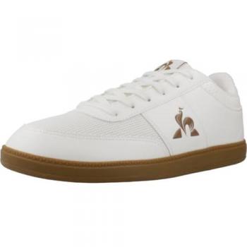 Le Coq Sportif Derby 1 Casual Sneakers for Men - White/Brown, Size 45