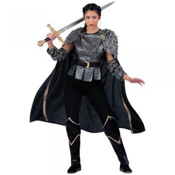 Disfraz de Dama Vikinga XL - Incluye Túnica, Capa, Cubrebotas y Manguitos (4 Piezas)