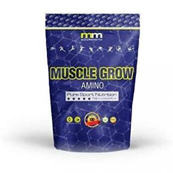 MM SUPPLEMENTS - Aminoácidos Esenciales - MG Muscle Grow Amino - 500 g - Sabor a Sandía - Favorece la Recuperación Muscular - Gran Aporte de Energía - Contiene L-Glutamina y Citrulina Malato