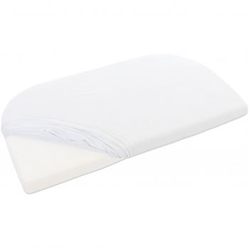 Babybay sábana bajera de felpa para los modelos Maxi, Midi, Boxspring, Comfort y Comfort Plus, blanco, 89 x 50 cm