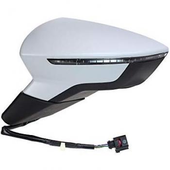 Espejo retrovisor Alkar 6143807 - Espejos exteriores con ajuste manual, diseño aerodinámico, acabado en negro, compatible con varios modelos de vehículos