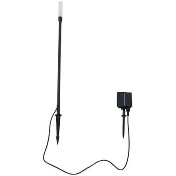 Lámpara LED Solar Lindby Balian, Negra, Aluminio, 3000 K