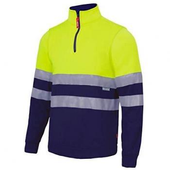 VELILLA - Sudadera Bicolor Alta Visibilidad 305701 Hombre Amarillo S