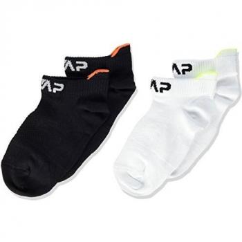 CMP Ultra-Light Kids Socks - Black/White, Size 34/36 (2-Pack)