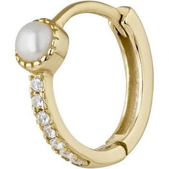 Piercing aro Earcandy Noah de plata bañado en oro 18k