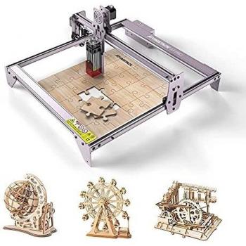 ATOMSTACK A5 Pro Grabador Láser, 40W Graviermaschine Laserengraver, Compressed Spot CNC-Holzfräser Carving DIY Laser Master, Augenschutz Fixfokus-Holzschneiden, 16,14x 15,74 Gravierbereich