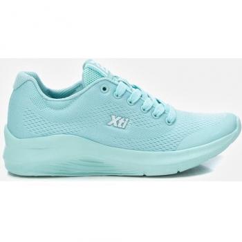 Zapatilla Xti Mujer Textil Verde Cordones