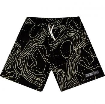 Tealer Map Cargo Shorts - Black, Men's Size M