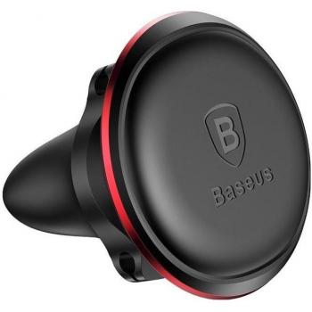 Soporte Magnético para Smartphone Baseus de Ventilación de Aire Rojo