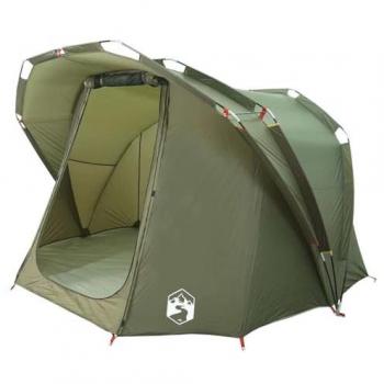 Tienda de Pesca Impermeable Verde Oliva para 4 Personas