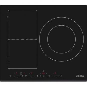 Placa de Inducción Edesa EIM-6331 HT BQ con 3 Zonas de Cocción