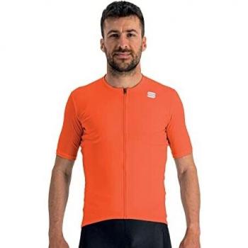 Maillot Sportful Matchy de Manga Corta Rojo Anaranjado - Talla M
