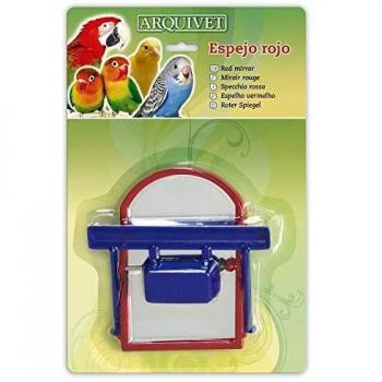 Espejo Rojo Arquivet para Pájaros 10.5x10x3 cm