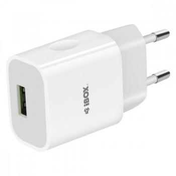 Cargador de Pared iBOX C-41 2,4A USB-C con Cable Micro-USB Blanco