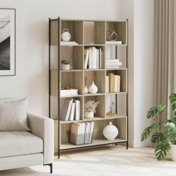 Estantería de madera de ingeniería roble Sonoma 102x28x172 cm