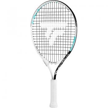 Raqueta de Tenis Tecnifibre Tempo 21 Blanco Niños - Raqueta ligera y manejable, diseñada para jugadores jóvenes, longitud de 21 pulgadas, peso equilibrado para facilitar el manejo, marco de aluminio resistente, patrón de encord