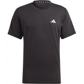 Camiseta de Entrenamiento Adidas Essentials Comfort Negra / Blanca 2XL