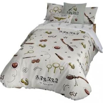 BELUM | Funda nórdica con Botones 100% algodón Modelo Quidditch Child Cama; Funda nórdica Ligera y