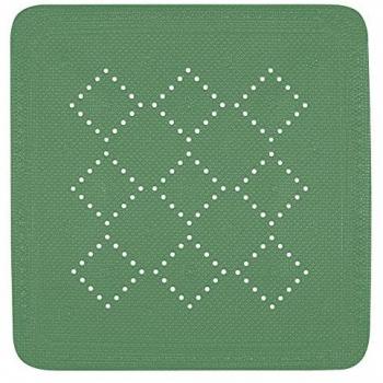 Alfombra de ducha antideslizante PVC Alaska 55x55cm Verde musgo Spirella