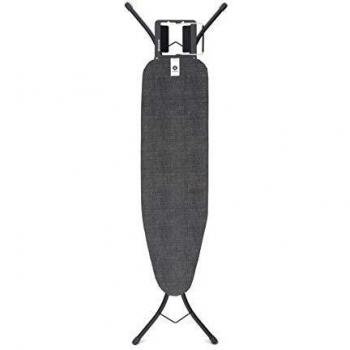 Brabantia Size A Ironing Board with Steam Iron Rest, Denim Black, 46.2cm W x 7cm L