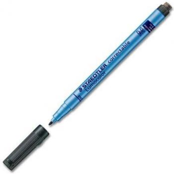 Marcador Lumocolor Correctable Staedtler 305 Punta Media Negro - Pack de 10