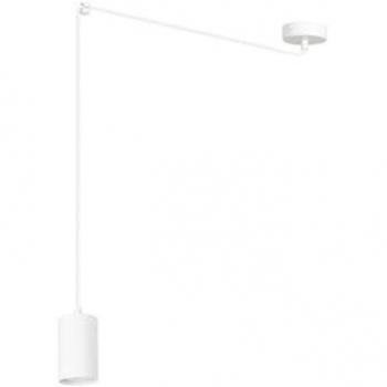 Lámpara de Suspensión Traker EPIKASA, Acero con Recubrimiento de Polvo, Blanco, 300x300x8 cm