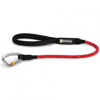 RUFFWEAR - Correa para Perro con mosquetón, Talla única, Color Rojo