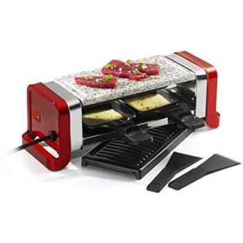 Máquina Raclette Multifuncional Kitchen Chef GR202-350R 350W para 2 Personas Roja