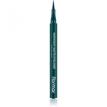 Flormar Midnight Matte Eyeliner, eyeliner with felt tip, matt effect, shade 04 Green, 1 ml