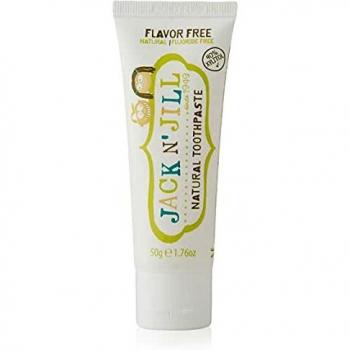 Jack N' Jill Kids Natural Toothpaste, Made with Natural Ingredients, Helps Soothe Gums & Fight Tooth Decay, Suitable from 6 Months+ - Flavour-Free 1 x 50g