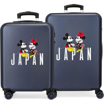 Juego de Maletas Rígidas Disney Mickey & Minnie Trip To New York Azul - Capacidad 91 L