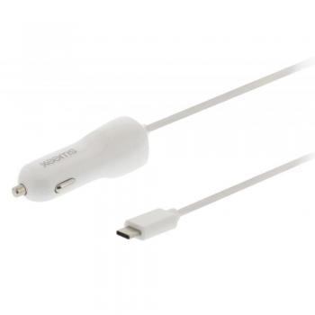 Cargador para Coche USB-C 3.0 A Blanco